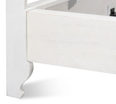 Madeline White Bungalow Bed King - Ornate Home