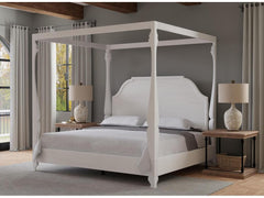 Madeline White Bungalow Bed King - Ornate Home