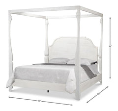 Madeline White Bungalow Bed King - Ornate Home