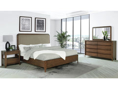 Maderia Walnut 4-piece California King Bedroom Set - Ornate Home