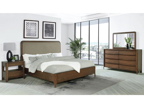 Maderia Walnut 4-piece Eastern King Bedroom Set - Ornate Home