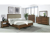 Maderia Walnut 5-piece Eastern King Bedroom Set - Ornate Home