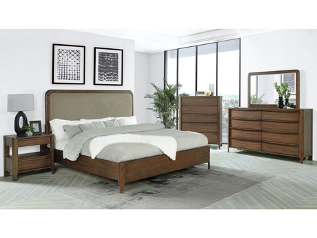 Maderia Walnut 5-piece Queen Bedroom Set - Ornate Home