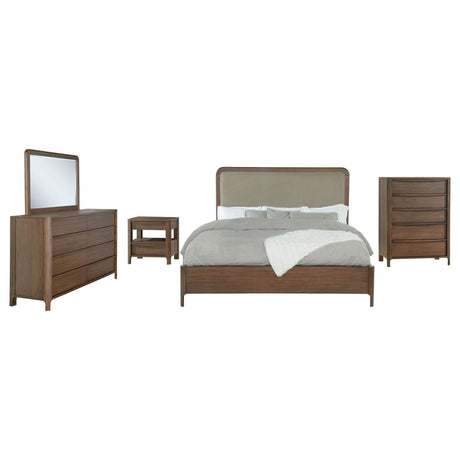Maderia Walnut 5-piece Queen Bedroom Set - Ornate Home