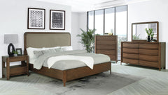 Maderia Walnut California King Panel Bed - Ornate Home