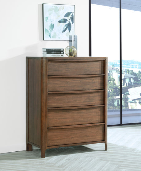Maderia Walnut Chest - Ornate Home