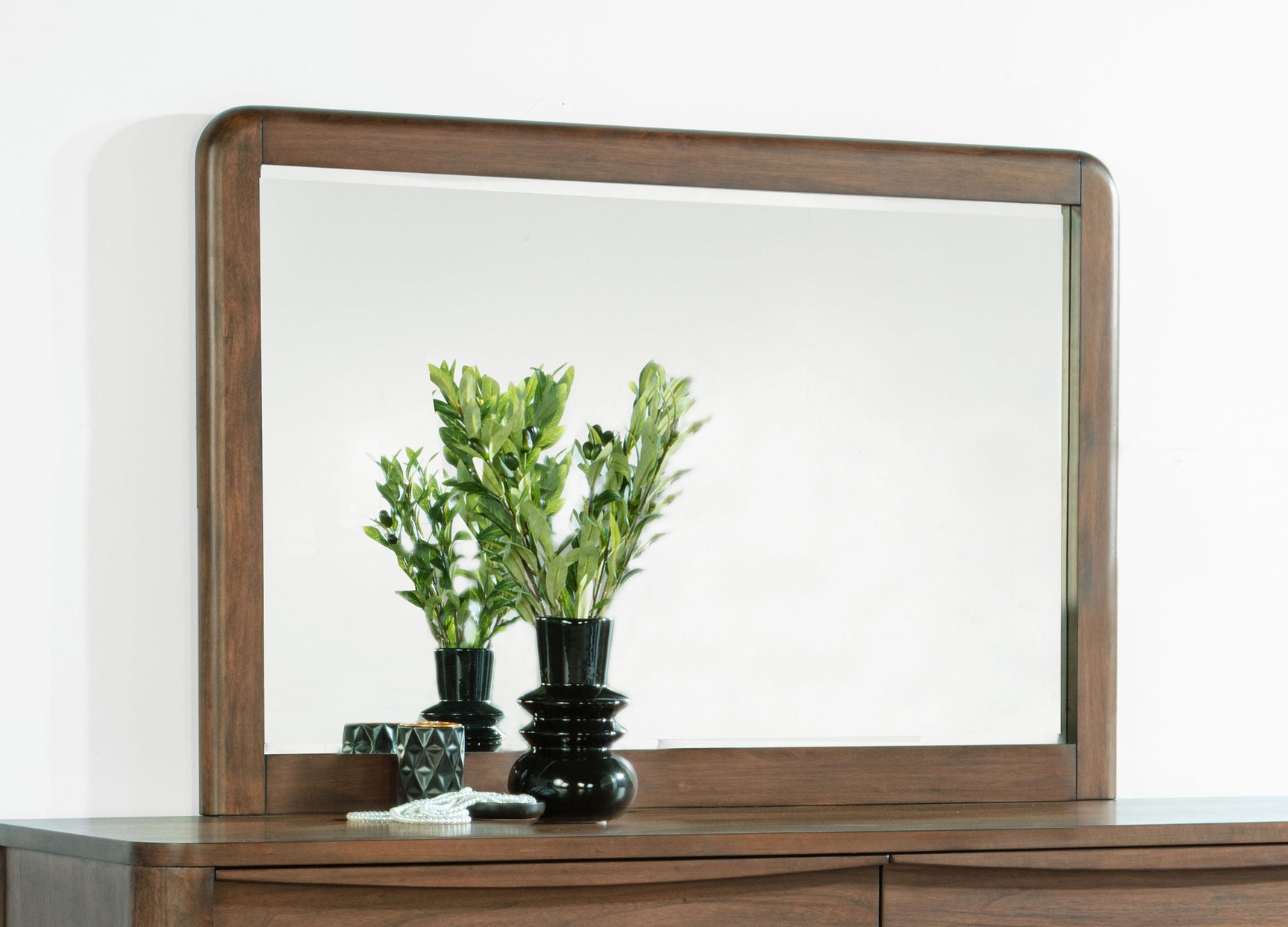 Maderia Walnut Dresser Mirror - Ornate Home