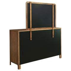 Maderia Walnut Dresser and Mirror - Ornate Home