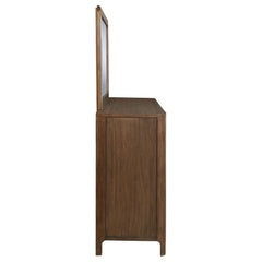 Maderia Walnut Dresser and Mirror - Ornate Home