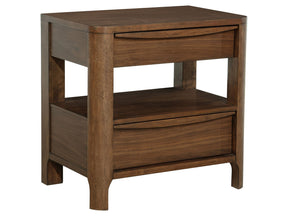 Maderia Walnut Nightstand - Ornate Home