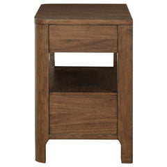 Maderia Walnut Nightstand - Ornate Home