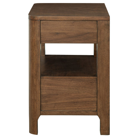 Maderia Walnut Nightstand - Ornate Home