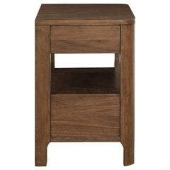 Maderia Walnut Nightstand - Ornate Home