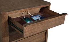 Maderia Walnut Nightstand - Ornate Home