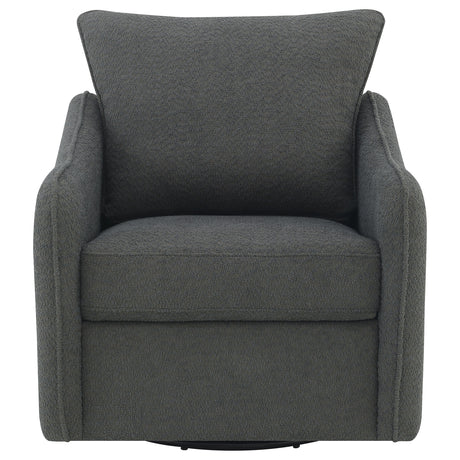 Madia Charcoal Swivel Glider Chair - Ornate Home