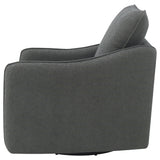 Madia Charcoal Swivel Glider Chair - Ornate Home
