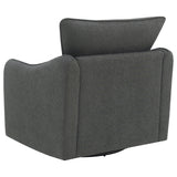 Madia Charcoal Swivel Glider Chair - Ornate Home