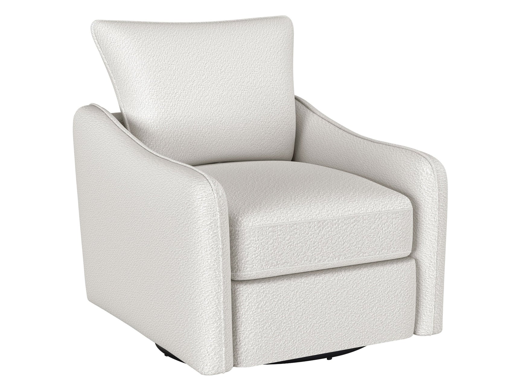 Madia Vanilla Swivel Glider Chair - Ornate Home