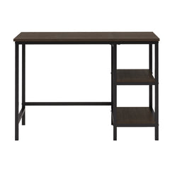Madigan Black/Brown Writing Desk and Chair - Ornate Home