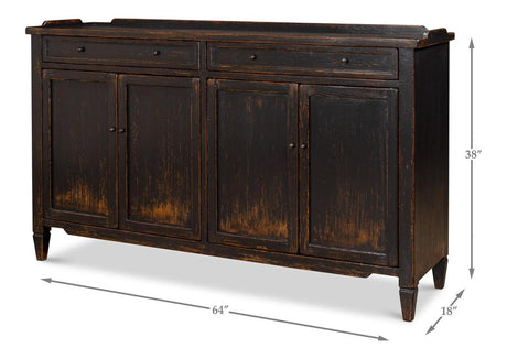 Madigan Black Sideboard - Ornate Home