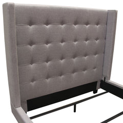 Madison Ave  Light Grey Queen Bed - Ornate Home
