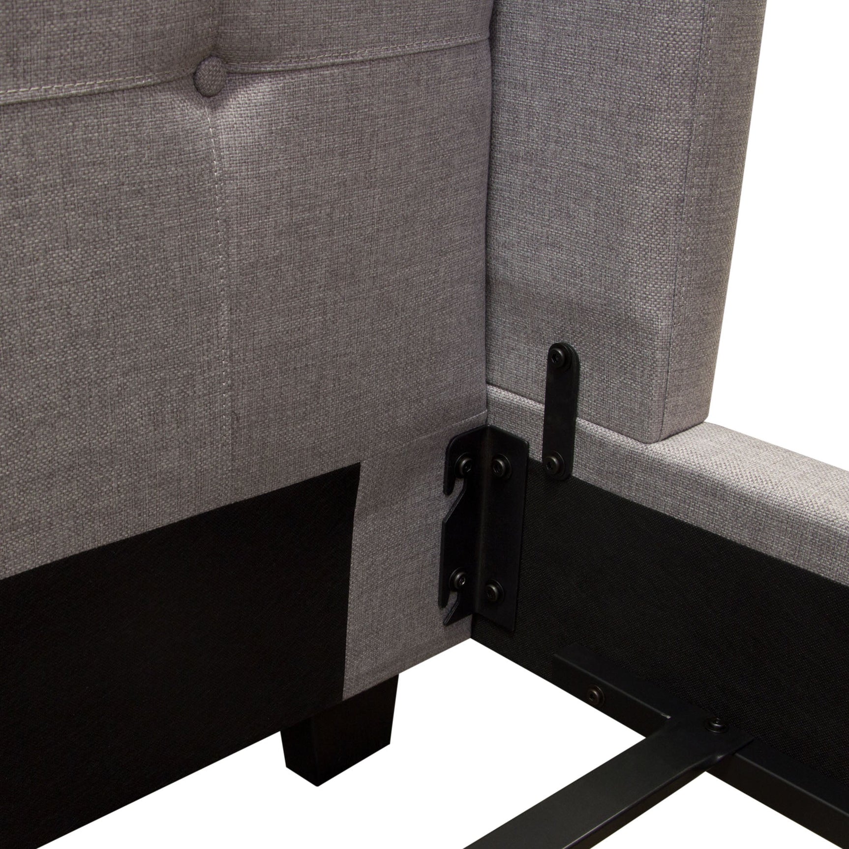 Madison Ave  Light Grey Queen Bed - Ornate Home