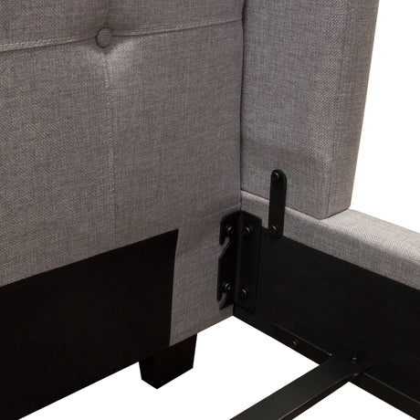 Madison Ave  Light Grey Queen Bed - Ornate Home