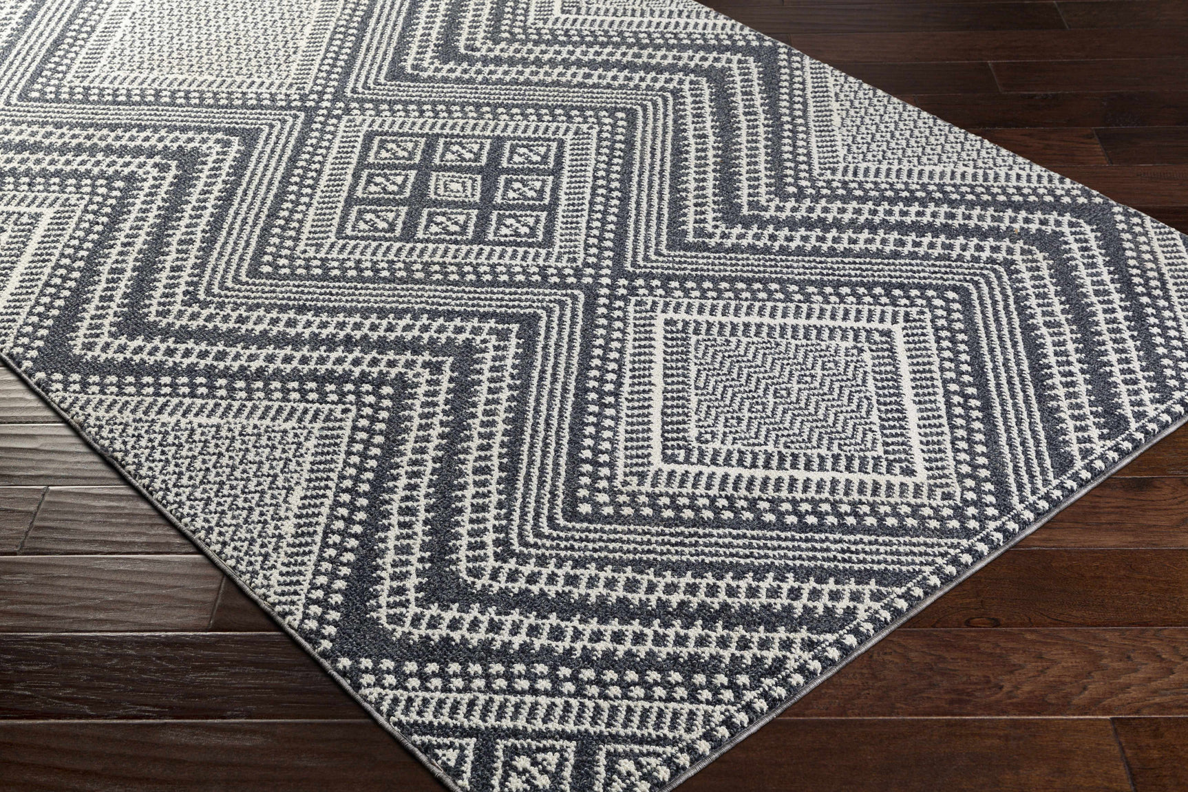 Madison Black&White Area Rug - Clearance - Ornate Home