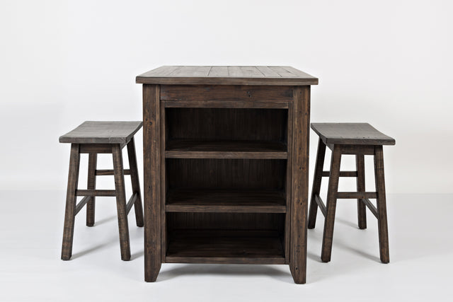 Madison County Barnwood 3pc Counter Set - Ornate Home