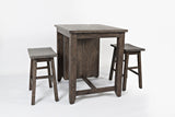 Madison County Barnwood 3pc Counter Set - Ornate Home