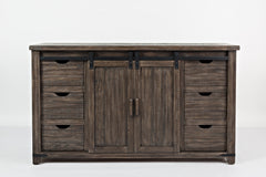 Madison County Barnwood 60 Barn Door Server - Ornate Home