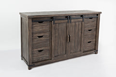 Madison County Barnwood 60 Barn Door Server - Ornate Home
