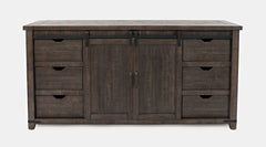 Madison County Barnwood 70 Barn Door Server - Ornate Home