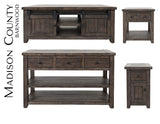 Madison County Barnwood Barn Door Cocktail Table - Ornate Home