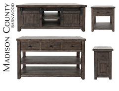 Madison County Barnwood Barn Door Cocktail Table - Ornate Home