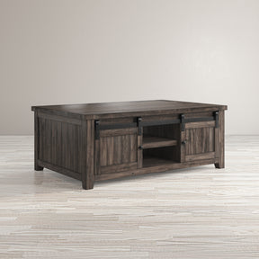 Madison County Barnwood Barn Door Cocktail Table - Ornate Home