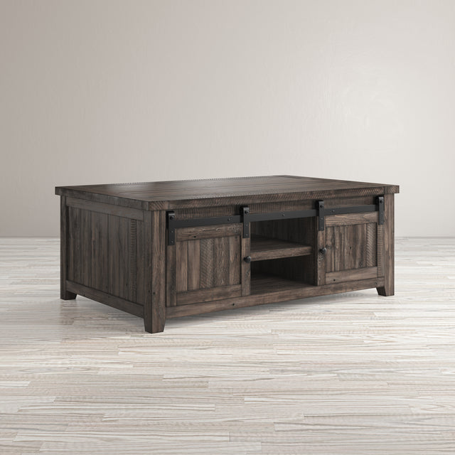 Madison County Barnwood Barn Door Cocktail Table - Ornate Home