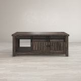 Madison County Barnwood Barn Door Cocktail Table - Ornate Home