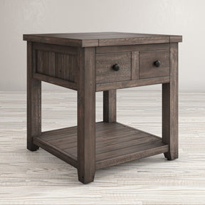 Madison County Barnwood End Table - Ornate Home