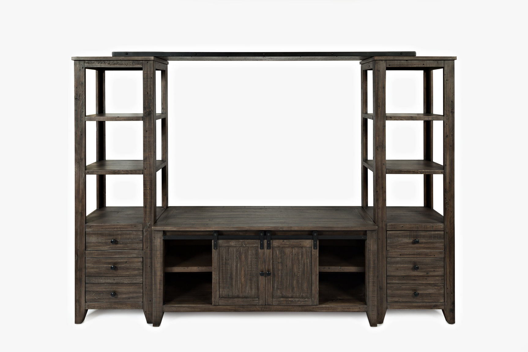 Madison County Barnwood Entertainment Wall - Ornate Home