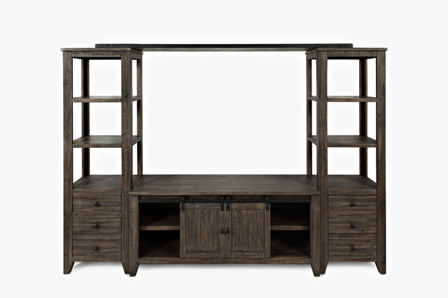 Madison County Barnwood Entertainment Wall - Ornate Home