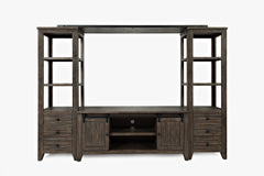 Madison County Barnwood Entertainment Wall - Ornate Home