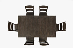 Madison County Barnwood High/Low Dining Table w/ 6 Chairs - Ornate Home