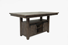 Madison County Barnwood High/Low Dining Table w/ 4 Chairs - Ornate Home