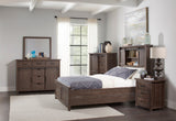 Madison County Barnwood King Barn Door Bed - Ornate Home