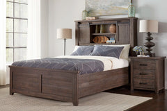 Madison County Barnwood King Barn Door Bed - Ornate Home