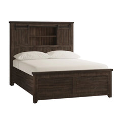 Madison County Barnwood King Barn Door Bed - Ornate Home