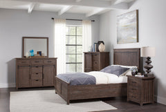 Madison County Barnwood King Panel Bed - Ornate Home