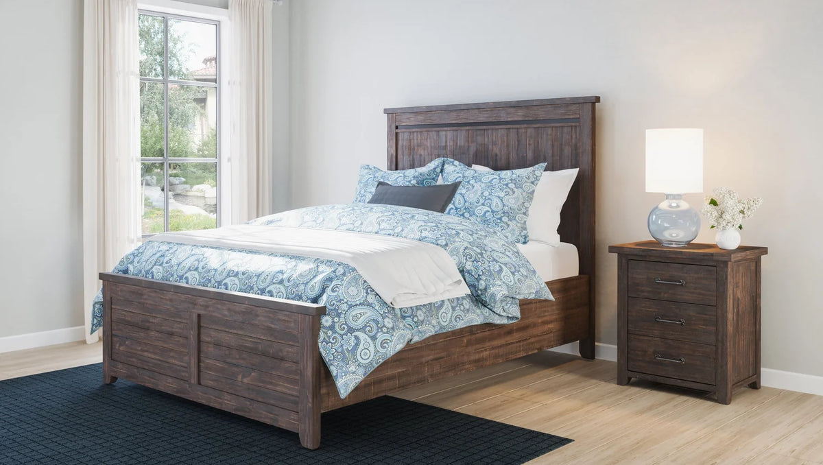 Madison County Barnwood King Panel Bed - Ornate Home