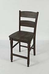 Madison County Barnwood Ladderback Stool (Set of 2) - Ornate Home